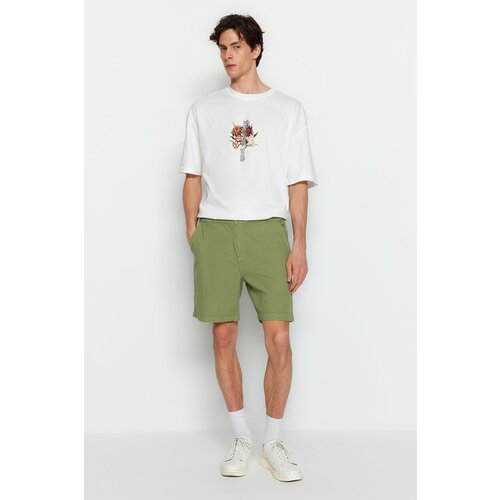 Trendyol shorts - khaki - normal waist Slike