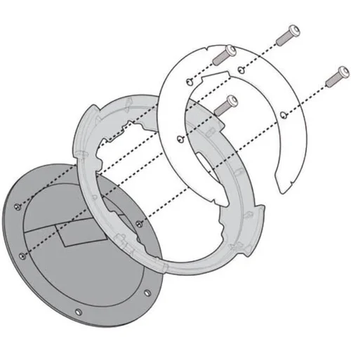 Givi BF32 Specific Flange for Fitting Tanklock, TanklockED Bags