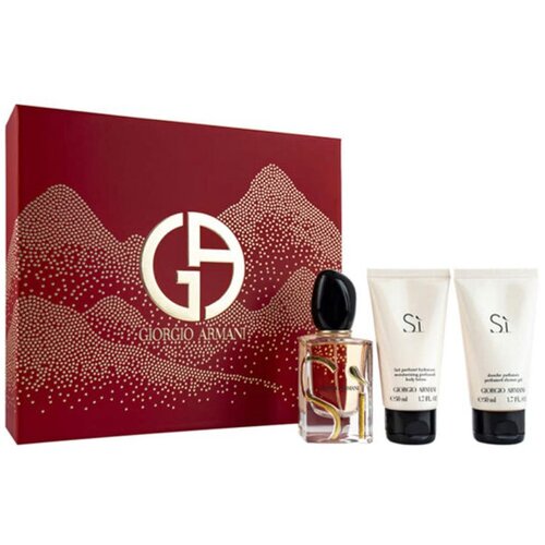 Giorgio Armani Si Giftset (Edp 50ml+Bl 50ml+Sg 50ml) Cene