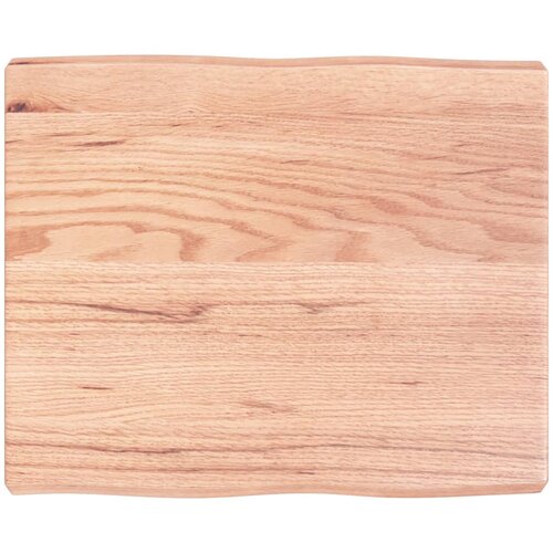 vidaXL Mizna plošča svetlo rjava 60x50x6 cm obdelana trdna hrastovina Cene