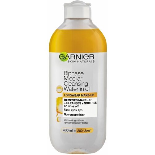 Garnier skin naturals dvofazna micelarna voda za čišćenje lica 400 ml Slike