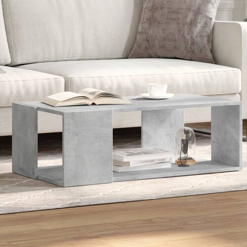 The Living Store Klubska mizica betonsko siva 89,5x48x30 cm inženirski les - Klubska Mizica, (21573288) Cene