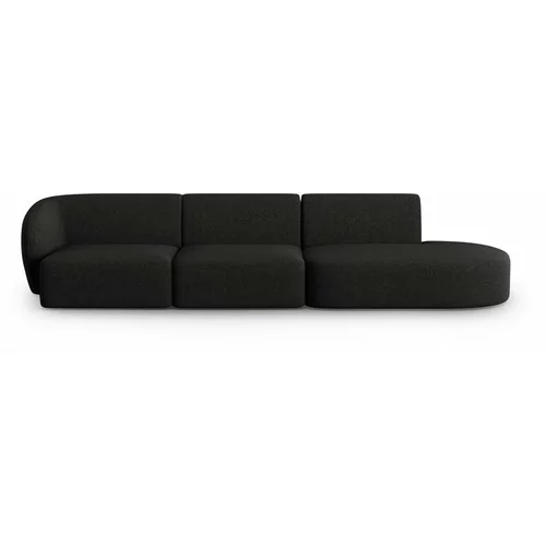 Micadoni Home Crna sofa 302 cm Shane –