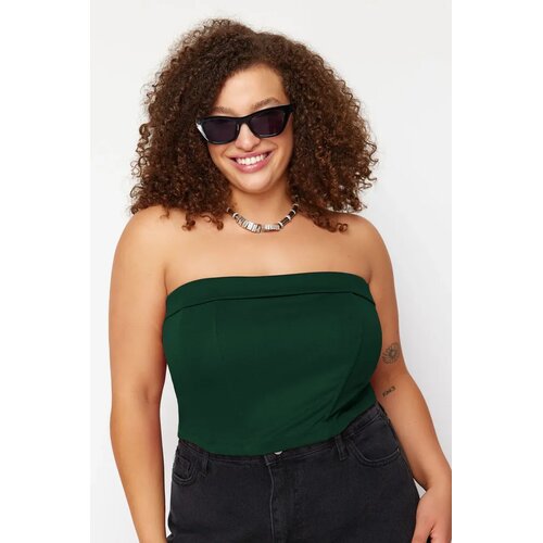 Trendyol Ženska bluza Tbbaw24Dj00000, Zelena Cene