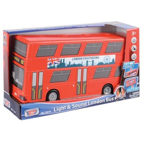 Motor Max metalni model automobila sa zvukom i svetlom London bus Cene