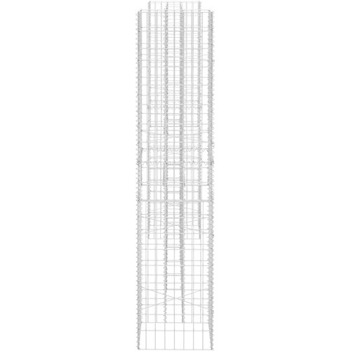  Gabionska sadilica u H-obliku od čelične žice 260 x 40 x 200 cm Slike