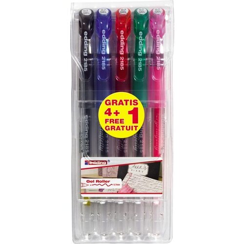 Edding Gel roler E-2185 Crystaljelly 07mm set 1/5 sortirano Cene