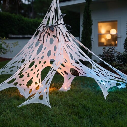 Family Dekorativna pajčevina z 6 klini Halloween, 1 &times; 2 m, bela (56640), (5000491593) Cene