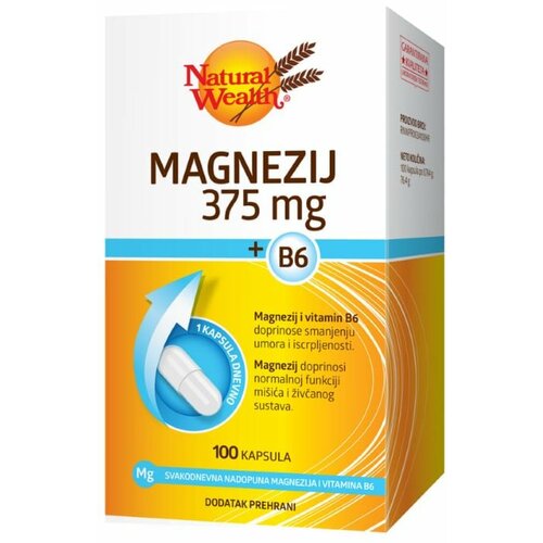  nw magnezijum 375mg + b6 100 kapsula Cene