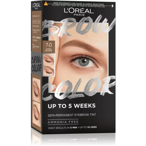 L'Oréal Paris Brow Color barva za obrvi odtenek 7.0 Dark Blond 1 kos