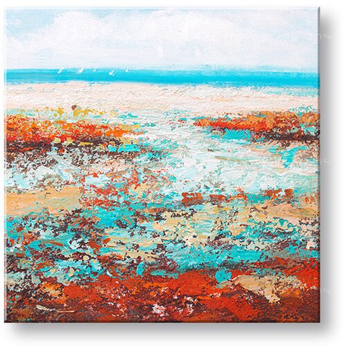  Slikana slika na platnu primorje  60x60 cm Cene
