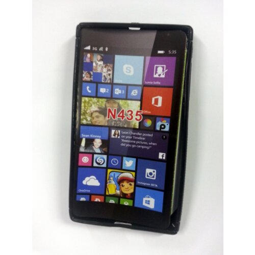  S silikonski ovitek Nokia LUMIA 435 črn Cene