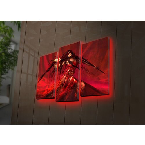 Wallity Set slika sa LED osvetljenjem 3PATDACT-14, 3 Dela Cene