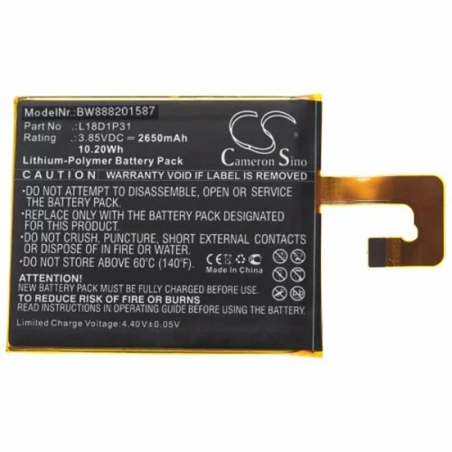 VHBW Baterija za Lenovo Tab E7 / TB-7104F, 2650 mAh