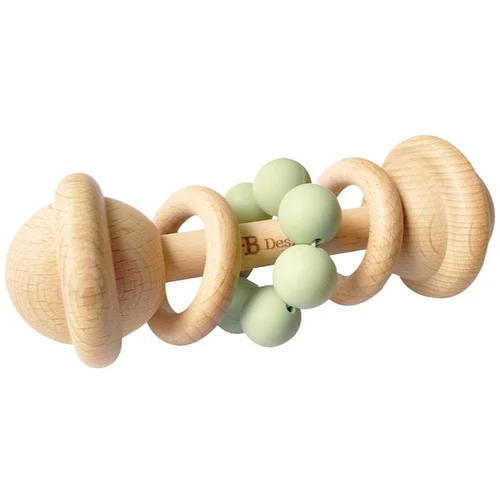 O.B Designs Rattle Toy ropotuljica Sage 3m+ 1 kos