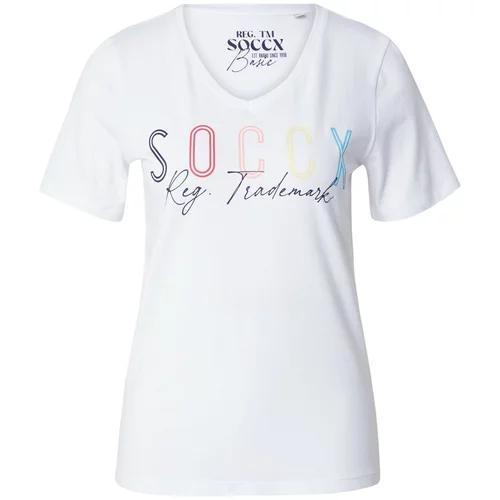 Soccx Majica mešane barve / bela