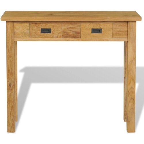 Maison Chic konzolna miza - miza ob steni iz trdne tikovine 90x30x80 cm, (21786058) Cene