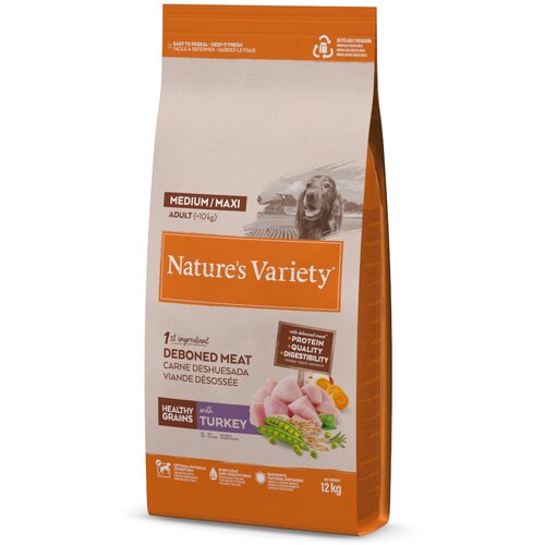 Nature&amp;rsquo;s Variety Healthy Grains Medium/Maxi Adult puretina - 2 x 12 kg Slike