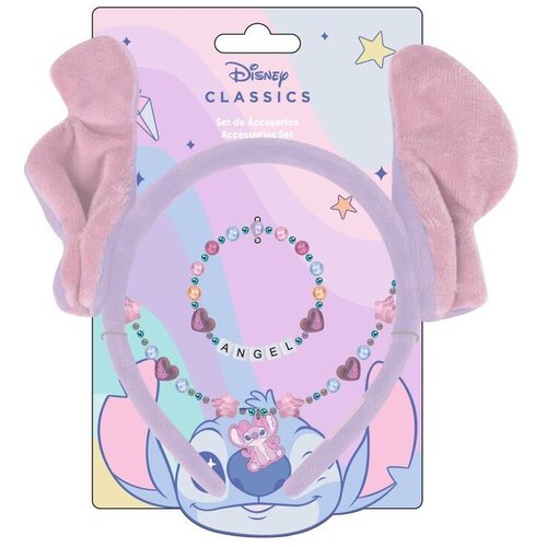 Disney Stitch beauty set s obručem za kosu i ogledalcem Slike