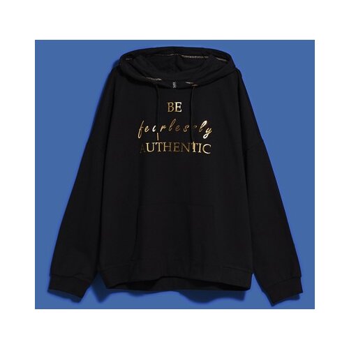 Moodo Hoodie with decorative lettering Cene