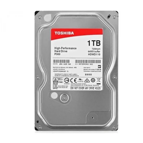 HDD Interni Toshiba P300 Desktop PC 1TB 3,5" SATA HDWD110UZSVA