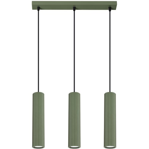 Sollux Lighting Sollux SL.1613 - Luster na sajli KARBON 3xGU10/10W/230V zelena Cene
