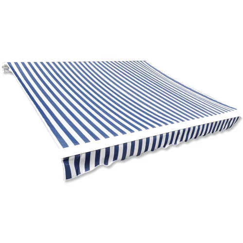 vidaXL platno za tendu plavo-bijelo 6 x 3 m (okvir nije uključen)