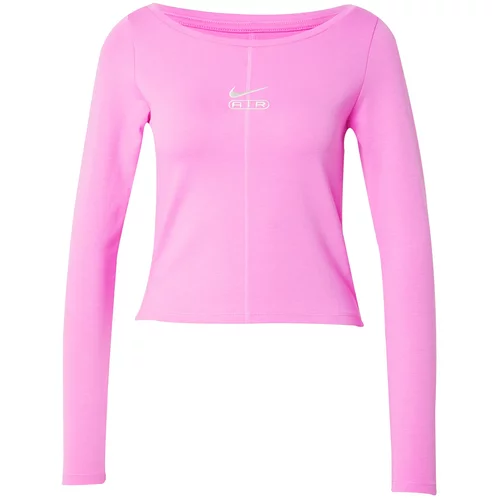 Nike Sportswear Majica 'AIR' svetlo roza / bela