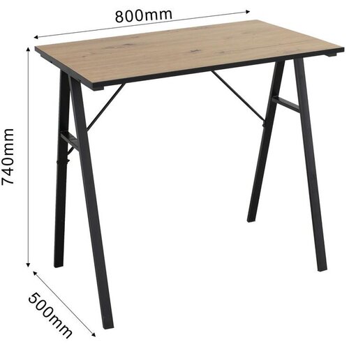 XXXL pisalna miza nizza, barva hrasta, 80x50 Slike