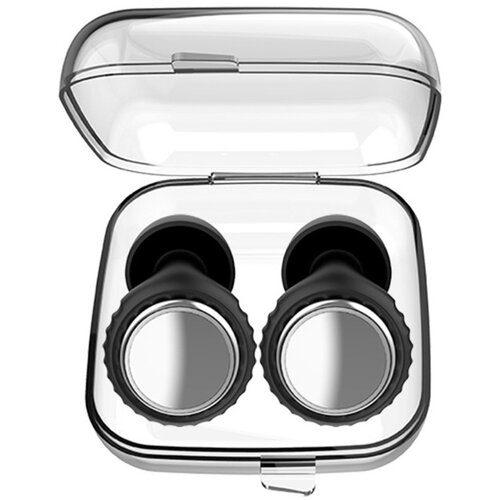 INF Zrcalni ušesni čepi za odpravljanje hrupa - Standard Edition: Mehak silikon Black + Silver, (5000116697) Cene
