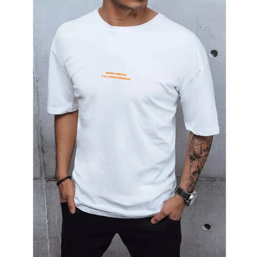 DStreet White RX4623z men's T-shirt with print Slike