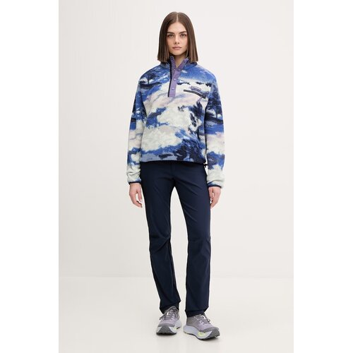 Columbia Flis HELVETIA II PRINTED CROPPED HALF SNAP FLEECE Modra Slike