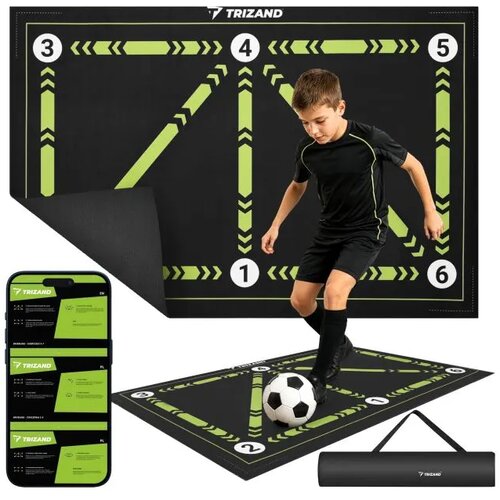 Nogometna Podloga za nogometni trening + vježbe + torba, 60 &amp;times; 90 cm Slike