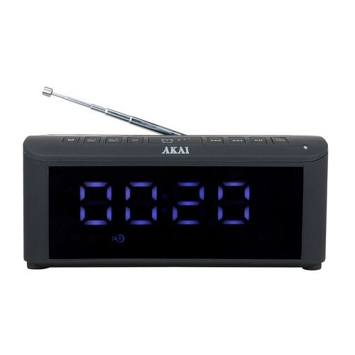 Akai AM-100 Rhapsody Mikro Linija, CD, FM, DAB, Bluetooth, VU Analog, AUX &amp;ndash; Retro Drvo Slike