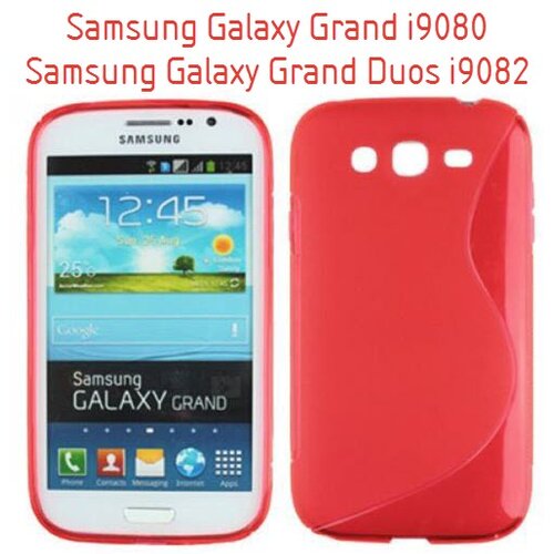  Gumijasti / gel etui S-Line za Samsung Galaxy Grand i9080 / Grand Duos i9082 - rdeči Slike