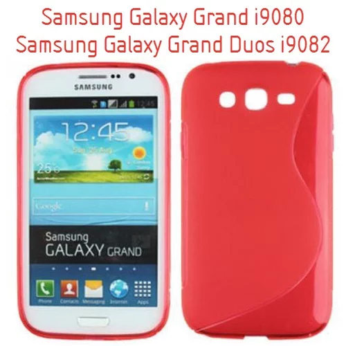  Gumijasti / gel etui S-Line za Samsung Galaxy Grand i9080 / Grand Duos i9082 - rdeči