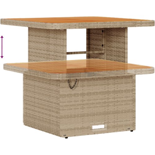vidaXL Vrtna sedežna garnitura 8 pcs Bež, Kremasta 80 x 80 x 71 cm Cene