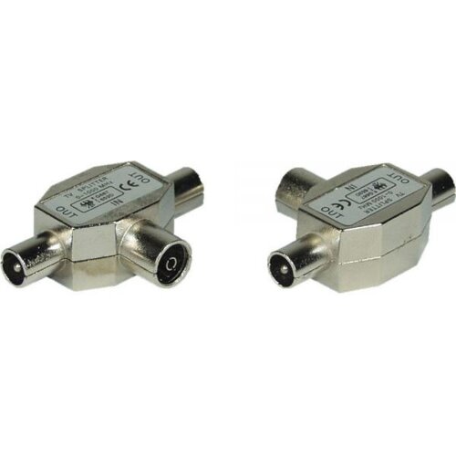 InLine 69914 adapter za promjenu tipa priključka kabela 2xCoax Koaksijalni Srebro Cijene