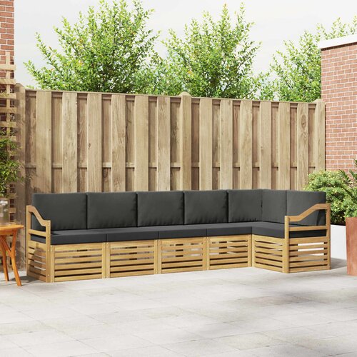  Set vanjskih sofa 6 pcs Bijela i antracit 304 x 126,5 x 73 cm Cene