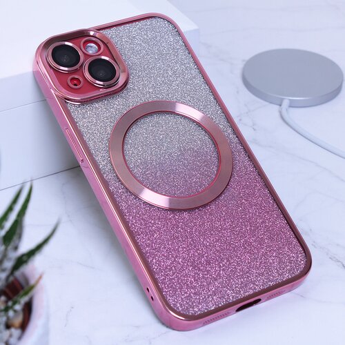 Torbica shine magsafe za iphone 14 6.1 roza Slike