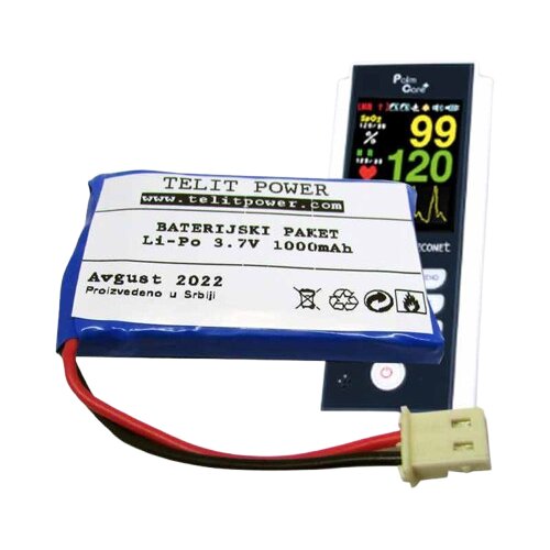 Telit Power Baterija za oksimetar, Li-Po, 3.7V, 1000mAh Cene