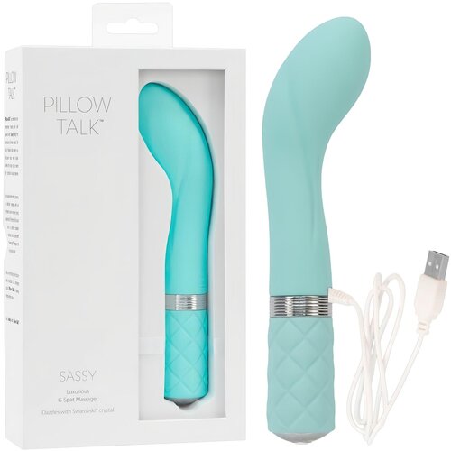 Pillow Talk vibrator Sassy, tirkizni Slike
