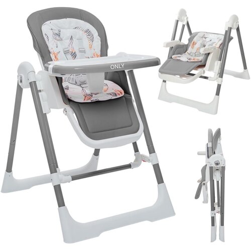 Only Swingy vi&amp;scaron;epoložajna 2u1 hranilica-ljulja&amp;scaron;ka za bebe Grey Slike