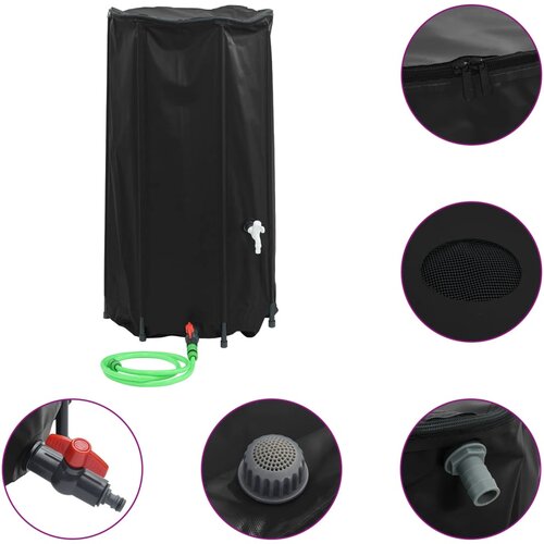  Spremnik za vodu sa slavinom sklopivi 100 L PVC Slike