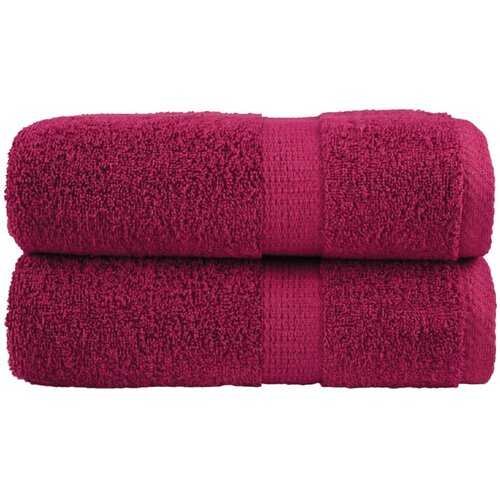 vidaXL Premium brisače za goste SOLUND 2 kosa bordo 30x50 cm 600 g/m², (5000307683) Cene