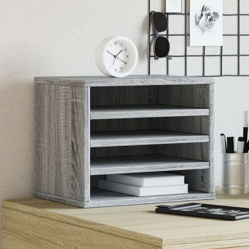  Organizator za pisalno mizo siva sonoma 36x26x29,5 cm inž. les, (21413896) Cene