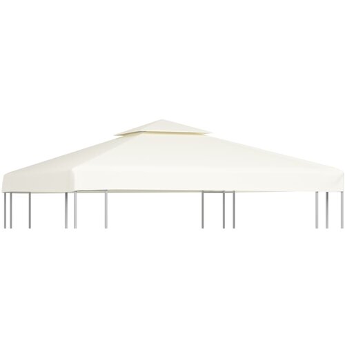 vidaXL Nadomestna streha za paviljon 310 g/m² kremno bela 3x3 m Cene