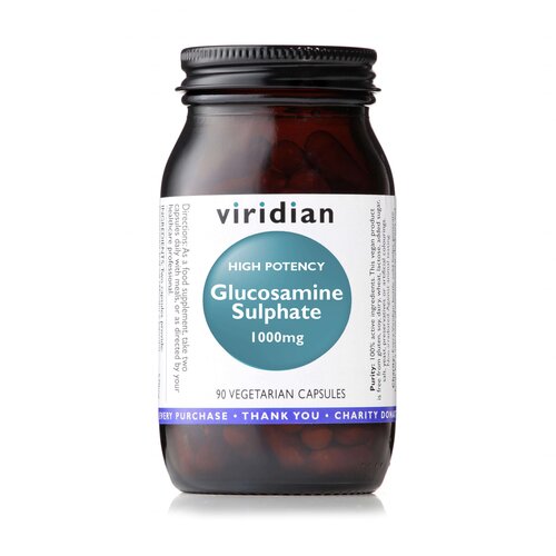 Viridian Nutrition Aktiven Glukozamin Sulfat (veganski) Viridian, 1000mg (90 kapsul) Slike
