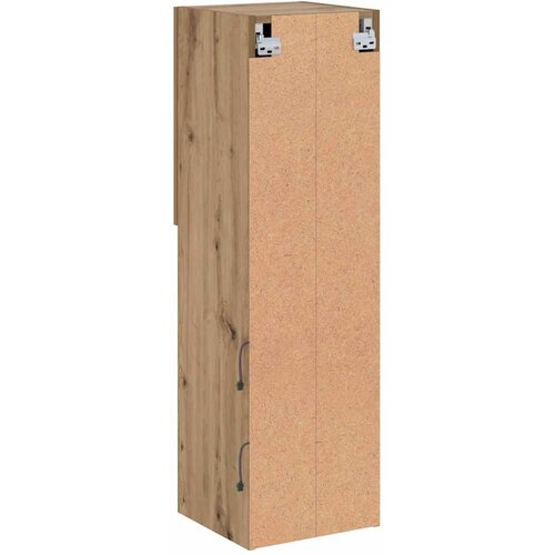  ormarići s LED svjetlima 2 kom boja hrasta 30,5x30x102 cm Slike