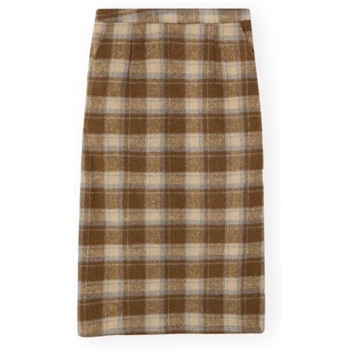 Compania Fantastica Krila COMPA&amp;Ntilde;IA FANT&amp;Aacute;STICA Skirt 11155 - Checks Kostanjeva Slike